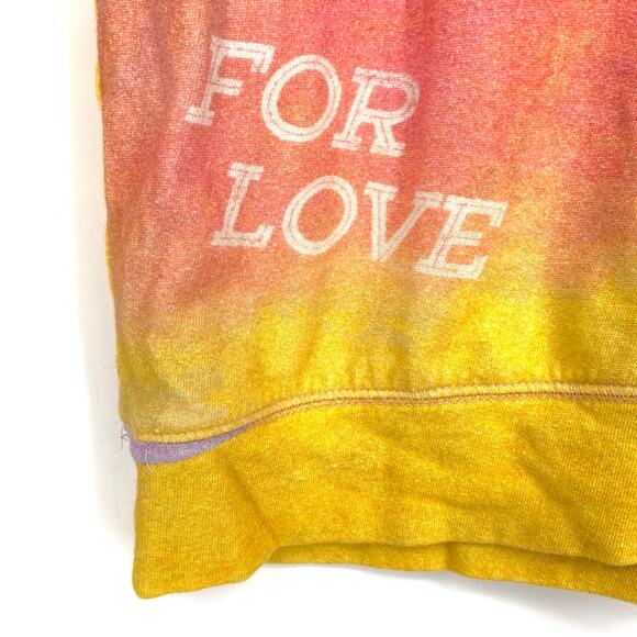 Anthropologie Daily Practice Crew Neck Sweatshirt Tie Dye For Love Print Sz M - Picture 5 of 7